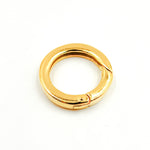 Load image into Gallery viewer, 23MM Gold-plated Sterling Silver Round Clasp