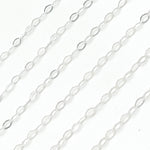 Load image into Gallery viewer, Sterling Silver Flat Cable Link Chain
