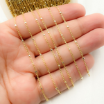 Load image into Gallery viewer, Gold Plated 925 Sterling Silver Satellite Cube Chain