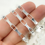 Load image into Gallery viewer, V42SS. Sterling Silver Flat Box Link Chain
