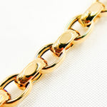 Load image into Gallery viewer, Solid Hollow Gold Cable Link Chain