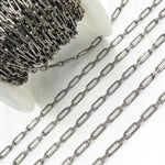 Load image into Gallery viewer, Oxidized Sterling Silver Paperclip Link Chain