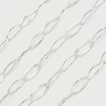 Load image into Gallery viewer, Sterling Silver Textured Oval Cable Link Chain