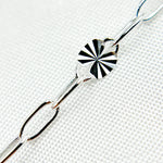 Load image into Gallery viewer, Sterling Silver Marina and Cable Link Chain