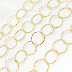 Load image into Gallery viewer, 14K Gold Filled Hammered Round Link Chain