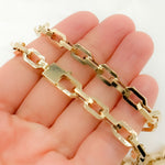 Load image into Gallery viewer, 14K Solid Hollow Gold Diamond Cut Cable Link Chain