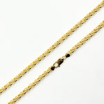 Load image into Gallery viewer, 060HVI2004000. 14K Yellow Gold Hollow Franco Chain