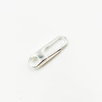 Load image into Gallery viewer, 15MM White Sterling Silver Oval Clasp