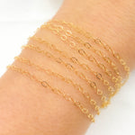 Load image into Gallery viewer, 14K Gold Filled Flat Oval Link Chain