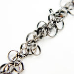 Load image into Gallery viewer, Black Rhodium Sterling Silver Dangle Chain