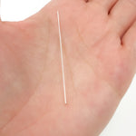 Load image into Gallery viewer, 24 Gauge White Sterling Silver Flat 2 Inch Headpin