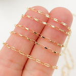 Load image into Gallery viewer, 14k Solid Yellow Gold Diamond Cut Oval Cable Chain
