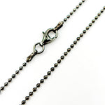 Load image into Gallery viewer, Black Rhodium Bead Necklace