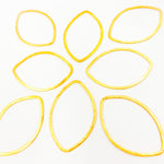 Load image into Gallery viewer, 45MM Gold-plated Sterling Silver Brushed Marquis Connector