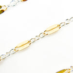 Load image into Gallery viewer, XM/1003HD/SPTT. 14K Gold-Filled and Silver Flat Marina Cable Link Chain