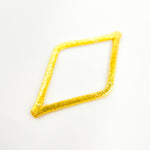 Load image into Gallery viewer, 35MM Gold-plated Sterling Silver Brushed Diamond Connector