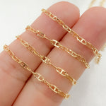 Load image into Gallery viewer, 14K Gold Filled Diamond Cut Marina Link Chain