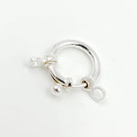 Load image into Gallery viewer, 14MM White Sterling Silver Spring Ring