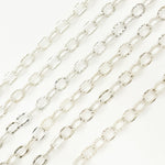 Load image into Gallery viewer, Sterling Silver Hammered Round Link Chain