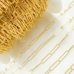 Load image into Gallery viewer, Gold Plated 925 Sterling Silver Paperclip Chain.