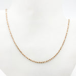 Load image into Gallery viewer, MAR30RGP. Sterling Silver Rose Gold Plated Popcorn Necklace