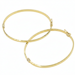 Load image into Gallery viewer, Bangle24. 14K Solid Gold Bangle Flat Bracelet