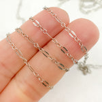 Load image into Gallery viewer, Oxidized Sterling Silver Flat Marina Chain