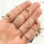 Load image into Gallery viewer, Multi Color Cubic Zirconia Marquise Shape Dangle Chain