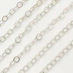 Load image into Gallery viewer, Sterling Silver Hammered Round Link Chain