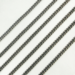 Load image into Gallery viewer, Oxidized Sterling Silver Curb Chain