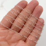 Load image into Gallery viewer, 716SS. Sterling Silver Oval Long and Short Links Chain