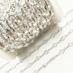 Load image into Gallery viewer, Cubic Zirconia Pear Shape Connected Chain.