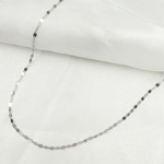 Load image into Gallery viewer, 14K Solid White Gold Flat Marina Link Chain