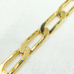 Load image into Gallery viewer, Gold Plated 925 Sterling Silver Ultra Flat Paperclip Link Chain