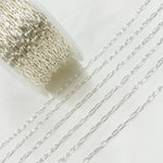 Load image into Gallery viewer, Sterling Silver Paperclip Link Chain