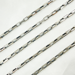 Load image into Gallery viewer, Oxidized Sterling Silver Diamond Cut Box Link Chain