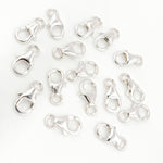 Load image into Gallery viewer, 8MM White Sterling Silver Trigger Clasp