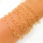 Load image into Gallery viewer, 14K Gold Filled Twisted Oval Link Chain