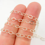 Load image into Gallery viewer, Sterling Silver Flat Cable Chain