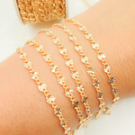 Load image into Gallery viewer, 14k Gold Filled Curb & Diamond Cut Marina Link