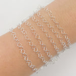 Load image into Gallery viewer, Sterling Silver Clover Link Chain