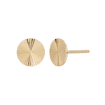 Load image into Gallery viewer, EFZ53579. 14K Solid Gold Circle Stud Earrings