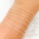 Load image into Gallery viewer, Sterling Silver Diamond Cut Paperclip Link Chain