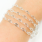 Load image into Gallery viewer, 925 Sterling Silver Diamond Cut Oval Link Chain