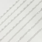 Load image into Gallery viewer, Sterling Silver Diamond Cut Paperclip Chain