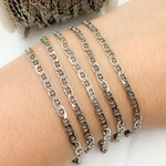 Load image into Gallery viewer, Oxidized Sterling Silver Marina Chain