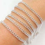 Load image into Gallery viewer, Sterling Silver Curb Chain