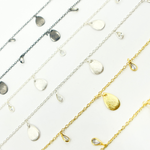 Load image into Gallery viewer, CZ Pear Shape & Pear Curved Shape Alternate Dangle Wire Chain