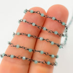 Load image into Gallery viewer, Amazonite Gemstone Round Shape Wire Wrapped