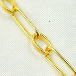 Load image into Gallery viewer, Gold Plated 925 Sterling Silver Paperclip Chain